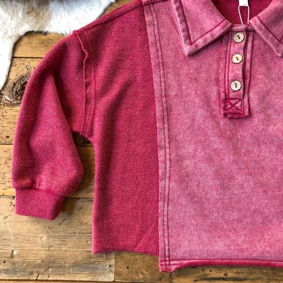 NEW ODDI kid's paige pullover in magenta - Picture 5 of 6